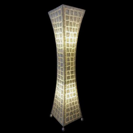 シェルフロアタワーランプ 100cm 《 Cracking White クラッキングホワイト 》
