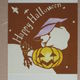 切り絵ポストカード　ハロウィンおばけ