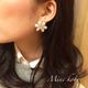 【SALE】パールフラワーピアス