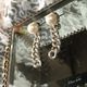 【SALE】一粒パールチェーンピアス