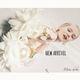 chiffon flower pearl pierce