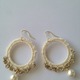リングパールピアス【ベージュ】