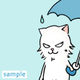 ポストカード：雨