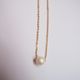 cotton pearl necklace
