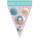  KIDS ARE ALRIGHT Button Badges   GIRL  Blue 