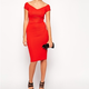 【Back In Stock!!再入荷】Off The Shoulder Body Conscious Pencil Dress (オフショルダー・ボディーコンシャスワンピース)