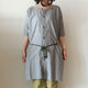 HOUSE DRESS_GRAY(NATURAL DYE)