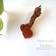 Wood charm 「Twin Heart」
