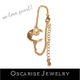 コットンパール と 月 の ブレスレット ゴールド チェーン Moon & Pearl Bracelet【 華奢ジュエリー 】金 ムーン キスカ シャンパン