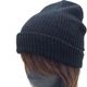 アクリル　ダブル　ニットワッチ　ニットキャップ　ニット帽　ブラック