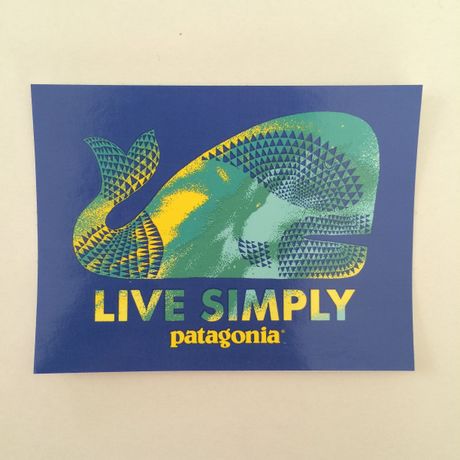 patagonia LIVE SIMPLY ステッカー