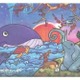 【やっぱおうちがいいね】ポストカード　鳥獣夢画　L12-0262