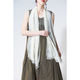 Scarf ／ flower stitchwork （White）