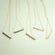 gold bar necklace