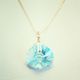 sky blue topaz pendant