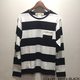 [SALE][30%OFF] PROJECT SR'ES(プロジェクトエスアールエス) / FLANKER SLUB BORDER C&S(ボーダー柄カットソー) / No.KNT01062