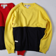 [SALE][30%OFF] PROJECT SR'ES(プロジェクトエスアールエス) / HALF TO HALF SWEAT(バイカラークルーネックスウェット) / No.KNT01074