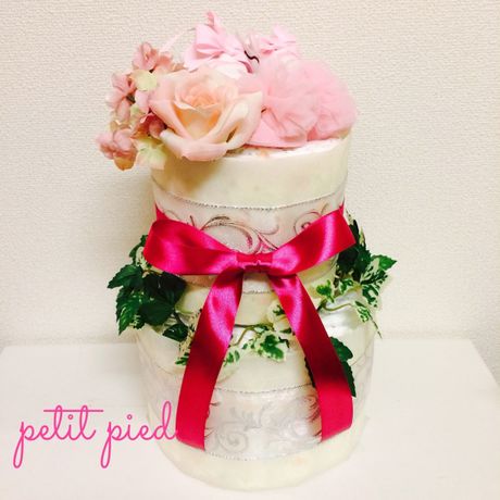おむつケーキ2段(garden)girl 期間限定!
