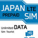 日本で使えるプリペイドData simカード １５日
