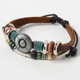 Beads & Charm Leather Bracelet [ホープ] (ビーズ＆チャーム レザーブレスレット)