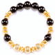 Onyx & Gold Charm Bracelet