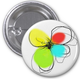 flower can badge　花の缶バッジ