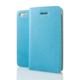 iPhone5/5s/5c用本革フリップケース SAFFIANO【アクア】