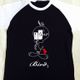 Rise　Reverence　ライズリヴァレンス　Love　Bird　3/4スリーブ　Tシャツ　[rs0033　Black×White]