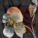 【ご予約商品】ストール＆マルチクロス／Fake Flowers Blue／M:120×180cm