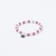 NATURAL STONE BEAD BRACELET (ROSE QUARTZ / RHODONITE)