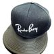 RUDE BOY SNAPBACK CAP wit LEATHER BRIM