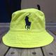  POLO RALPH LAUREN   BIG PONY   bucket hat (neon yellow) 