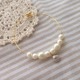 パールとシェルのピアス 「Bubbles」