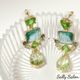 Green bijou pierce