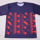 全面昇華プリント　Ｔシャツ　アーガイル