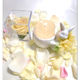 【プリザーブドフラワーお月様色した黄色い薔薇キューブとアロマキャンドルのギフトセット】紫陽花の洋服を着たのウサギさんからの贈り物【ラッピング付き】