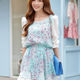 29.Sweet Style Mini Floral Chiffon Dress