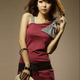 25.Trendy Style Bowknot Designed One Shoulder Tank Dress
