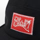 FRAME  FLOCKY COMFORT-5 CAP (BLK/RED PATCH) made in japan (SH160105BKR)
