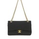 VINTAGE CHANEL《jersey w-chain BLACK》