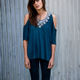 mine/マイン - ティアドロップオープンショルダートップス 【セール】【東ロンドン】【イギリス】【UK】【TOPSHOP】【絵本】【付け襟デザイン】【装苑掲載ブランド】