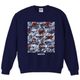 【受注品】 メッセージスウェット 迷彩(NAVY)