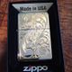 Mauloa Honolulu/メイドインUSA（片面＋３面サイド手彫り）Zippoライタステンレススチールスコール