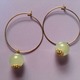 chrysoprase hoop earrings