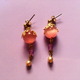 rose quartz　earrings