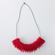 NICK NEEDLES Felt Necklace Triangle Red