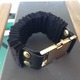 NICK NEEDLES FELT BRACELET BLACK