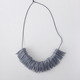 NICK NEEDLES Felt Necklace Triangle Gray