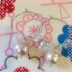 ピンク?フープピアス