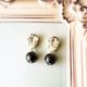 Bijou × Cotton Pearl-Pierce/Earrings ビジュー×コットンパール-ピアス/イヤリング